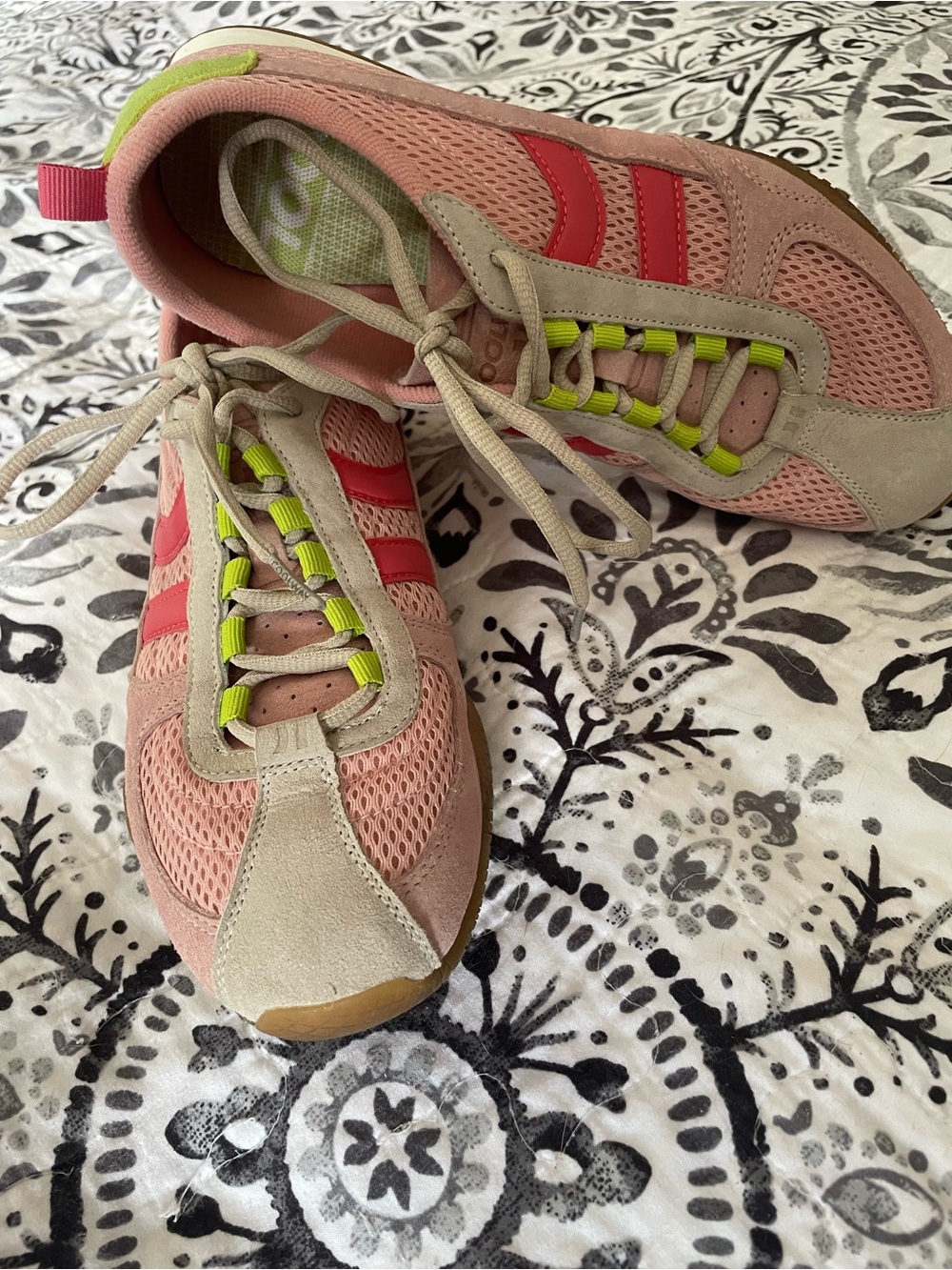 Coolway GOAL Pink Neon Green Retro Sneakers Women’s